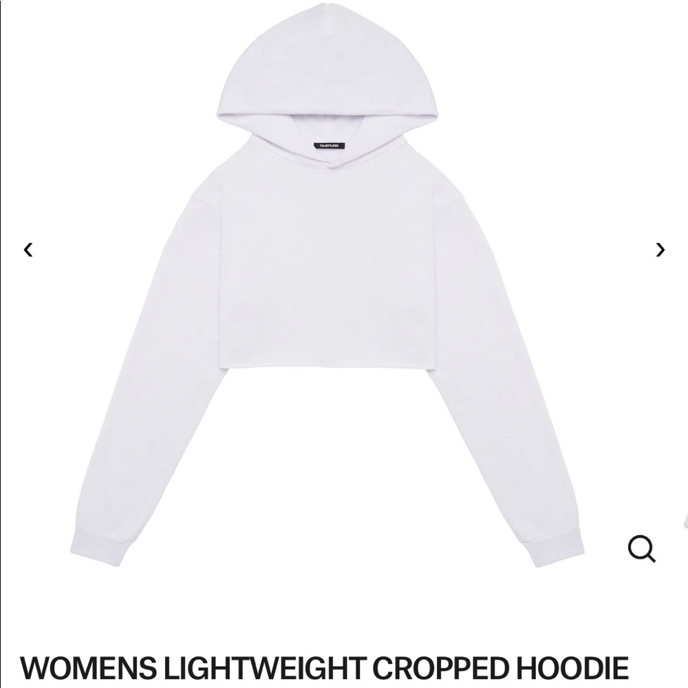 Talentless light weight crop hoodie